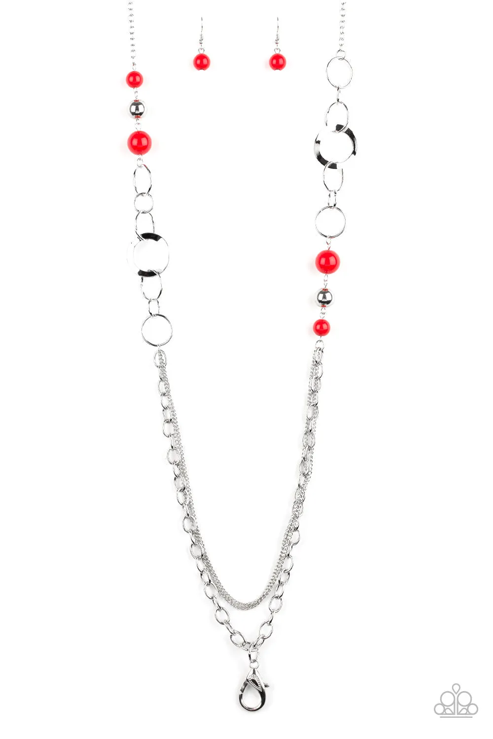 ** Modern Motley - Red - Paparazzi Accessories