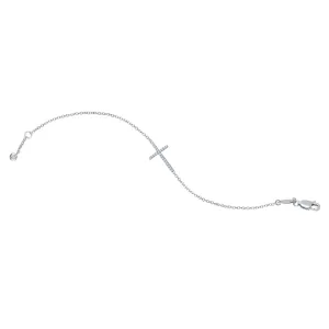 0.47 CTW Sideways Cross Bracelet B2002CLP75