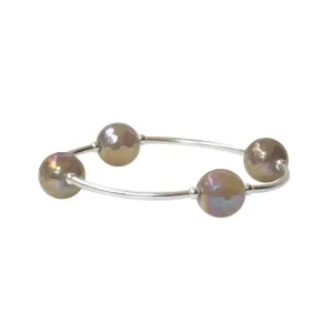 12mm Mystic Coated Faceted Agate Blessing Bracelet