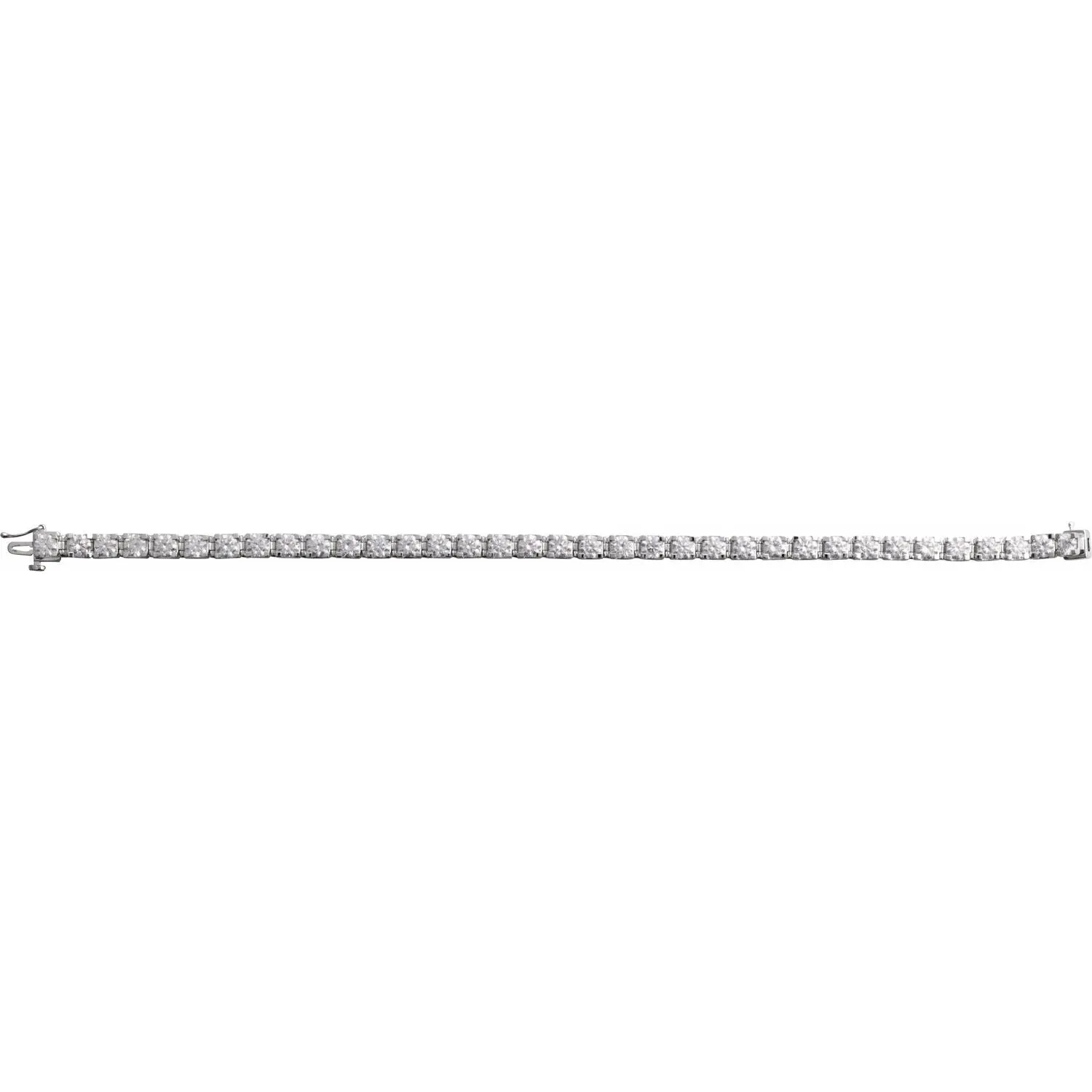 14k Gold 8 CTW Lab-Grown Diamond Line Bracelet 7.25"