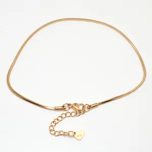 1PC 23.3cm Stainless Steel Anklet For Women Foot Bracelets Jewelry Gold Color Snake Chain Anklet 2021 Trend Birthday Gift