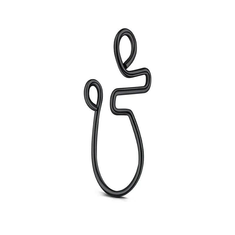 20G Special Shaped Small Circle Fake Nose Ring Cuffs