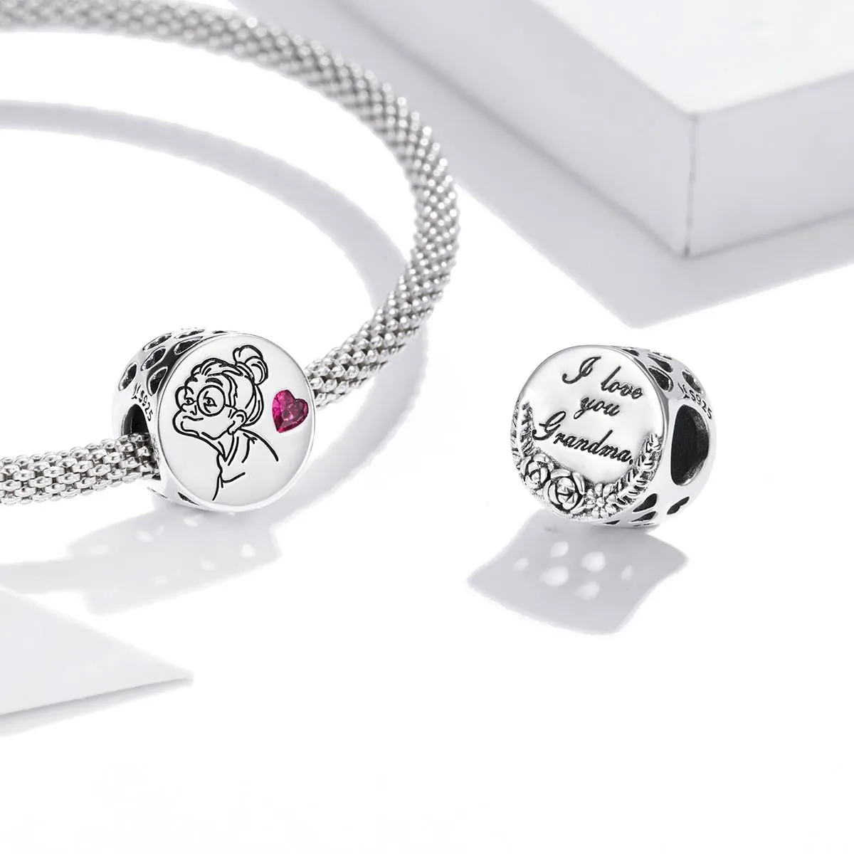 925 Sterling Silver Floral Beaded Diy Jewelry Set
