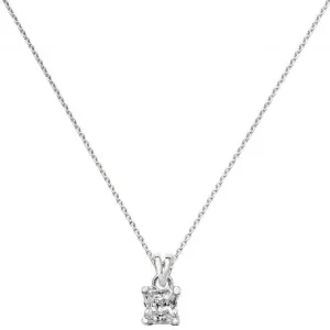 Acotis Silver Pendant On Chain Zirconia G3271