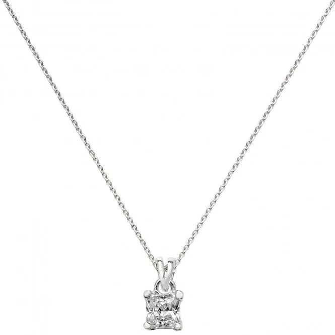 Acotis Silver Pendant On Chain Zirconia G3271