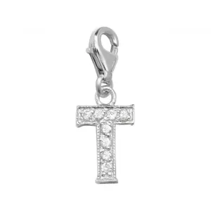 Acotis Silver Pendant Zirconia Initial Set 6282/T