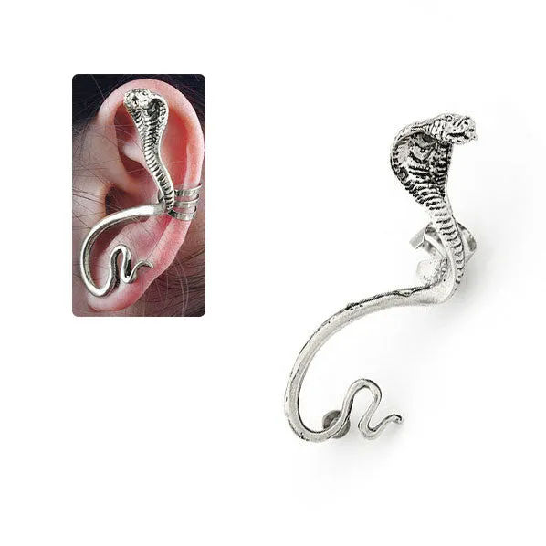 Antique Finish Cobra Left Earstud Earwrap [pc]