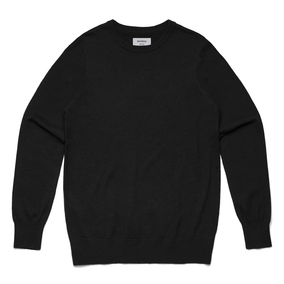 AS Colour Men's Black Simple Knit