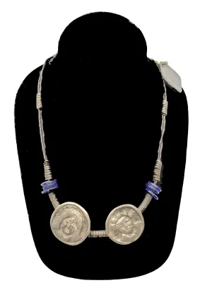 Authentic Leather / Bronze Necklace - 14