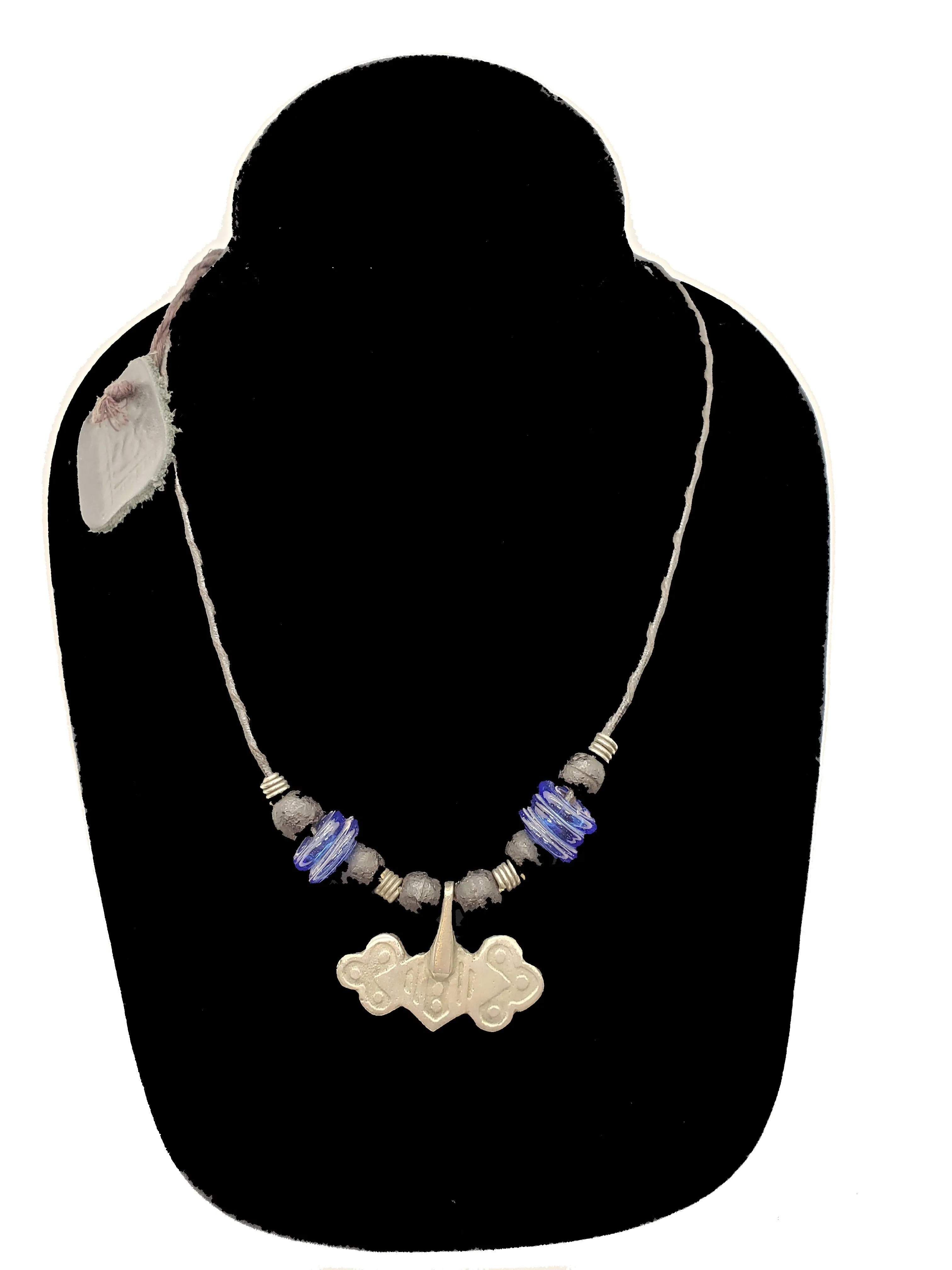 Authentic Leather / Bronze Necklace - 7