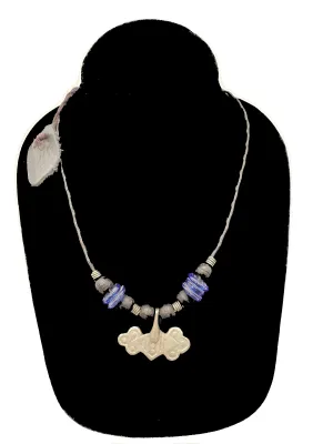Authentic Leather / Bronze Necklace - 7