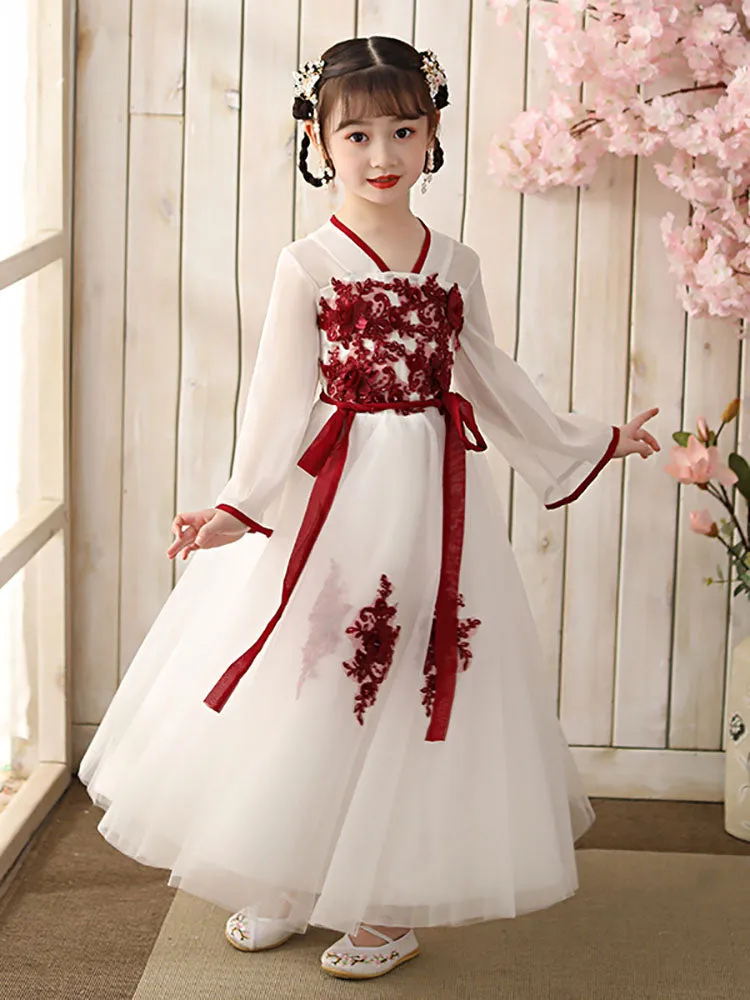 Autumn/Winter Long Sleeve Han Dress Ancient Costume Oriental Style Tang Suit