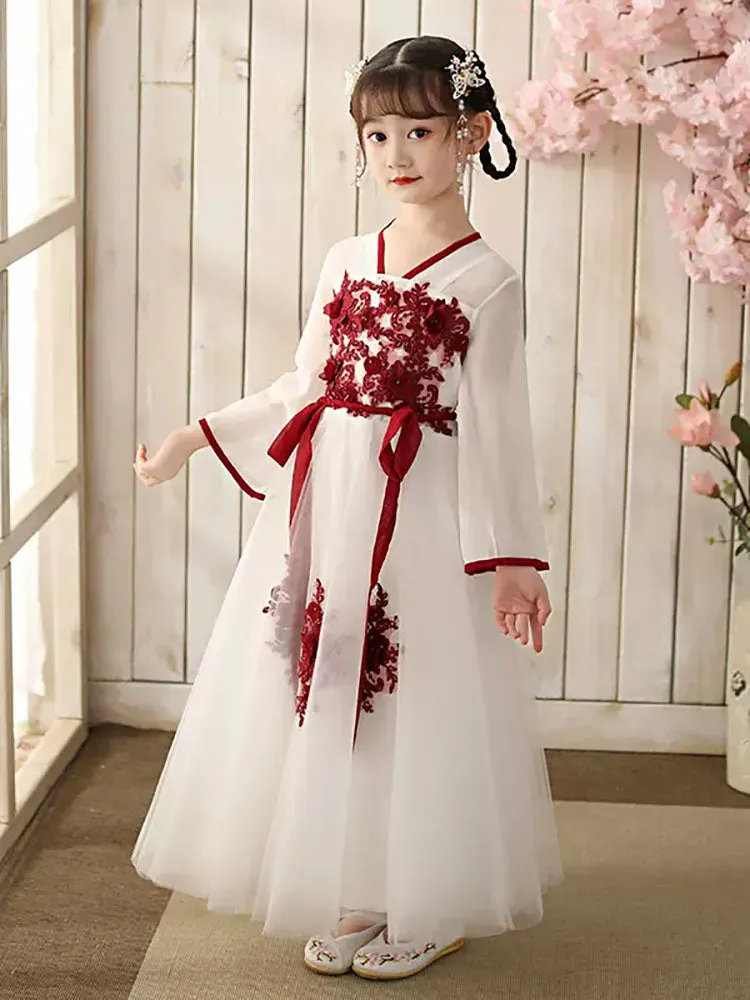 Autumn/Winter Long Sleeve Han Dress Ancient Costume Oriental Style Tang Suit