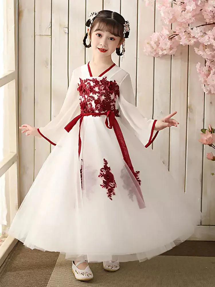 Autumn/Winter Long Sleeve Han Dress Ancient Costume Oriental Style Tang Suit