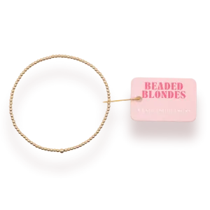 Beaded Blondes ‘2mm Gold Beaded Bracelet’