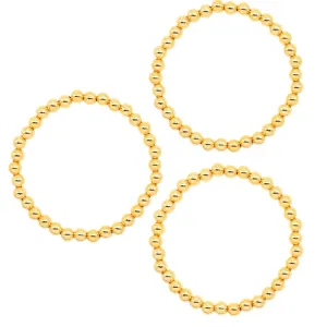 Beaded Bracelet Large- Gold