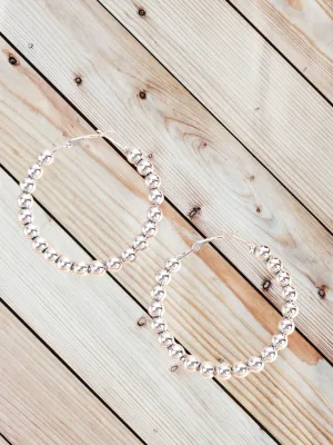 Beaded Hoops