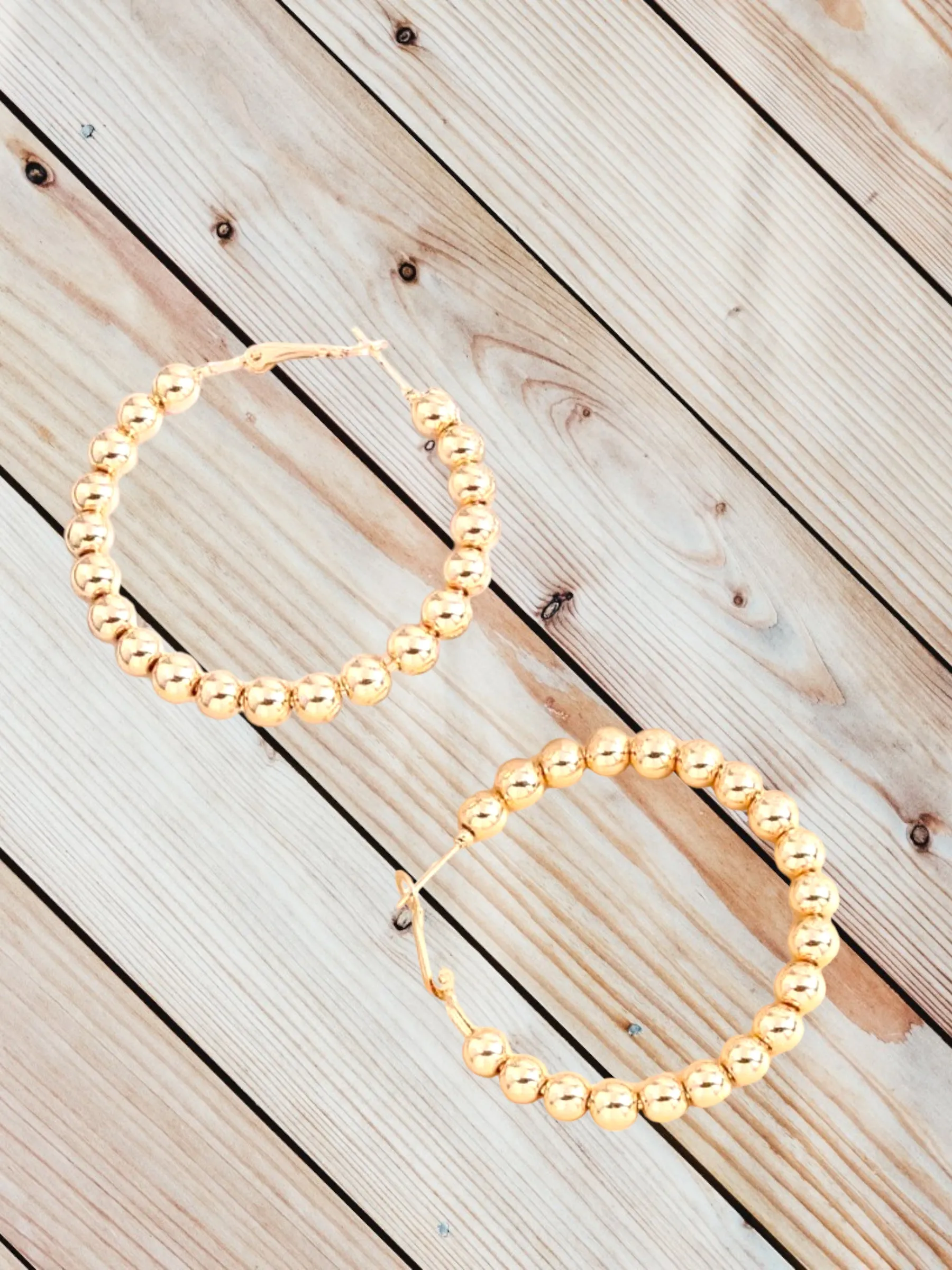 Beaded Hoops