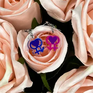 Bisexual Pride Flag Inspired Earrings
