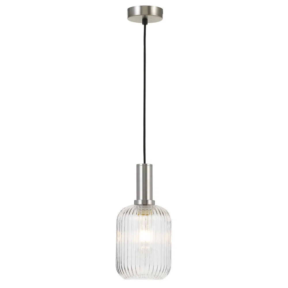 Bonura 14 Pendant Clear and Nickel