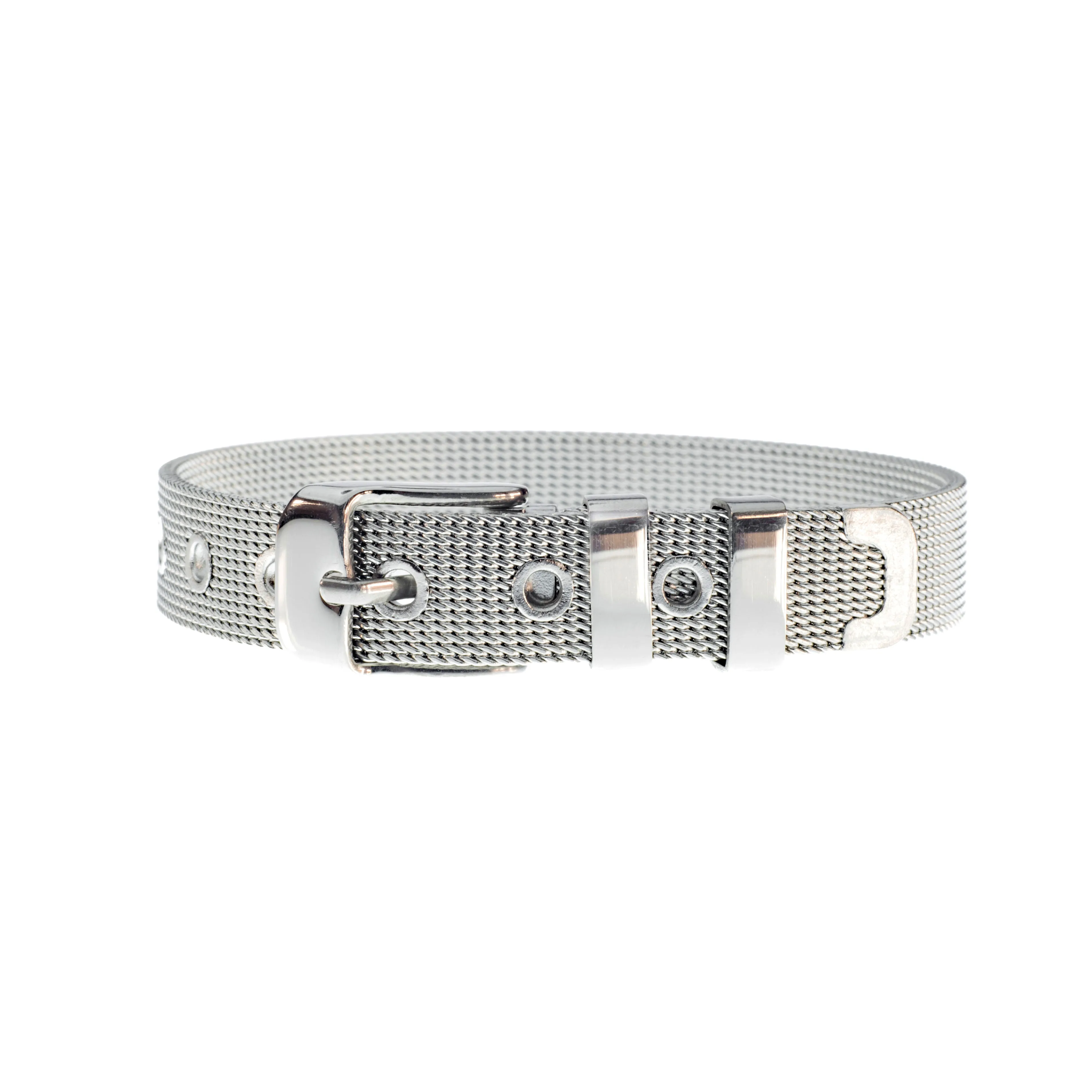 Buckle Up Silver 4 Heart Clover Charm