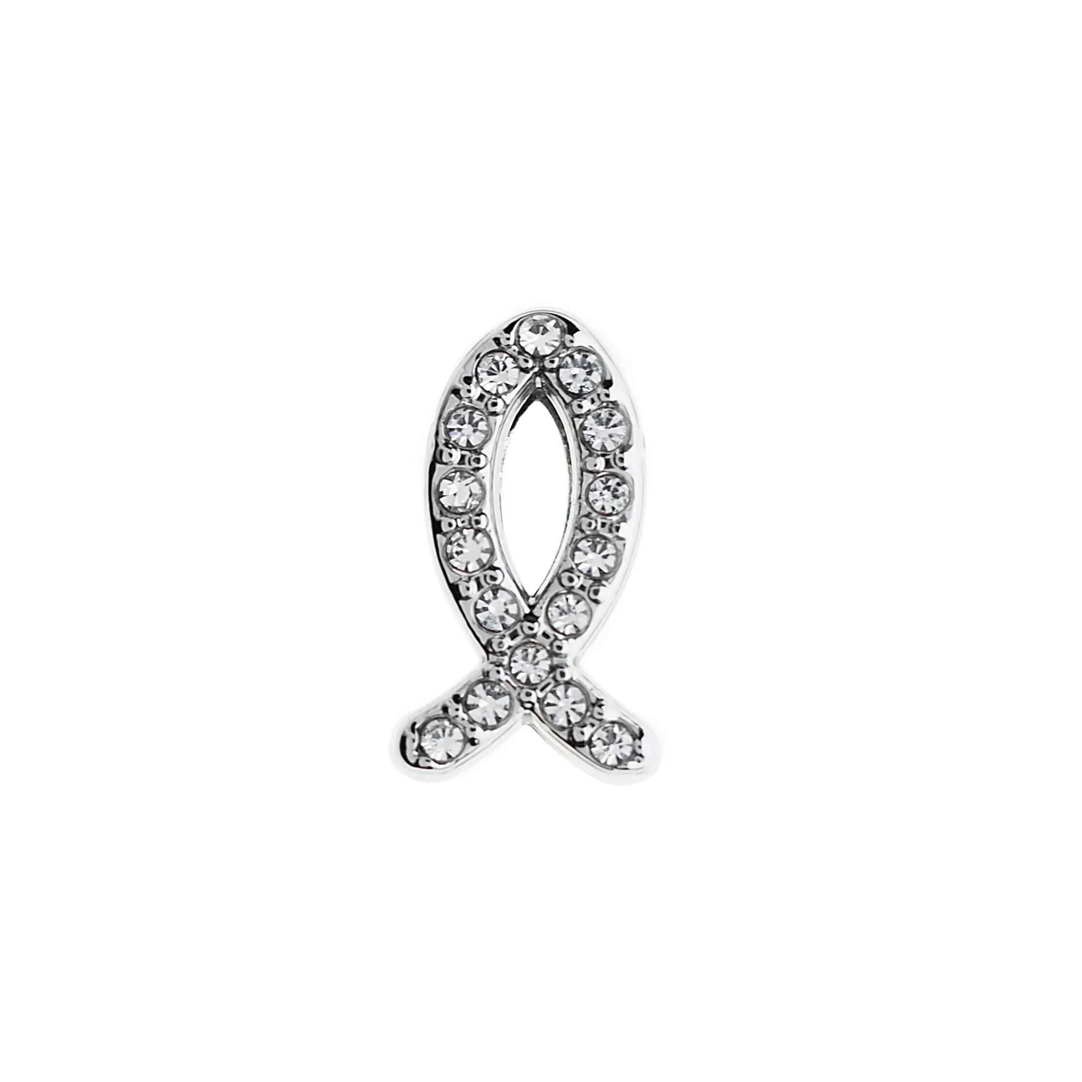 Buckle Up Silver Fish Charm