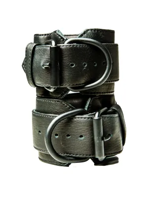 Bulldog Bondage Cuffs Black - One Size