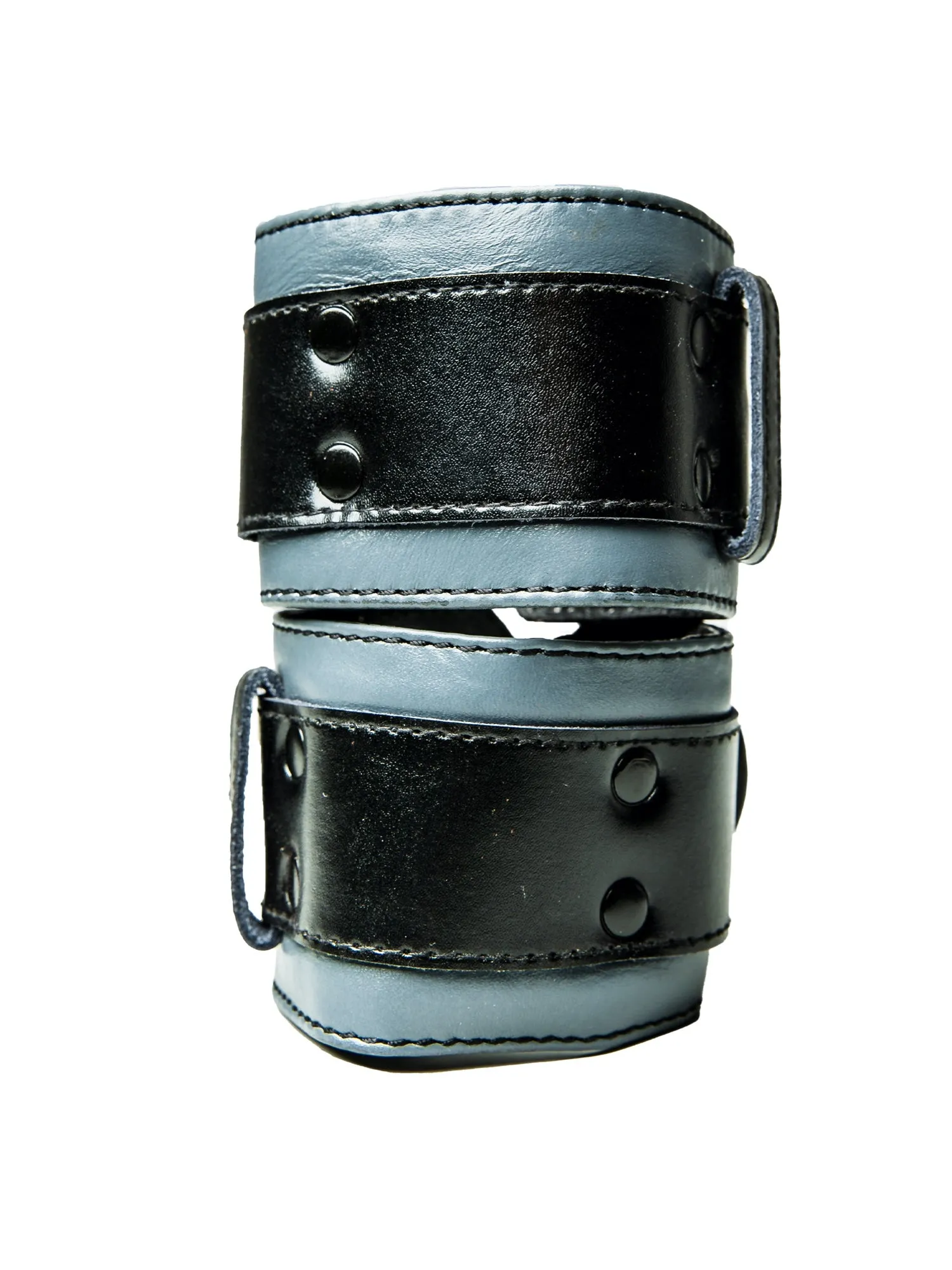 Bulldog Bondage Cuffs Black/Red - One Size