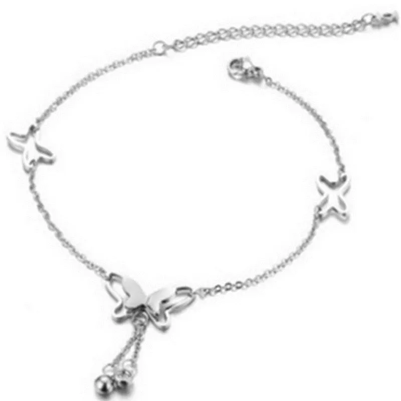 Butterfly Pendant Anklets Foot Chain Summer Yoga Beach Leg Bracelet
