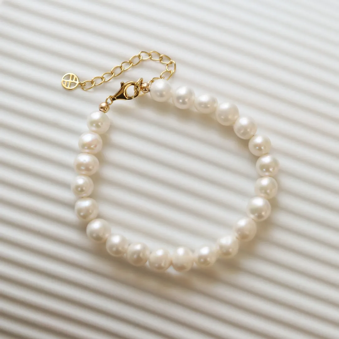 Capri Pearl Bracelet 6mm