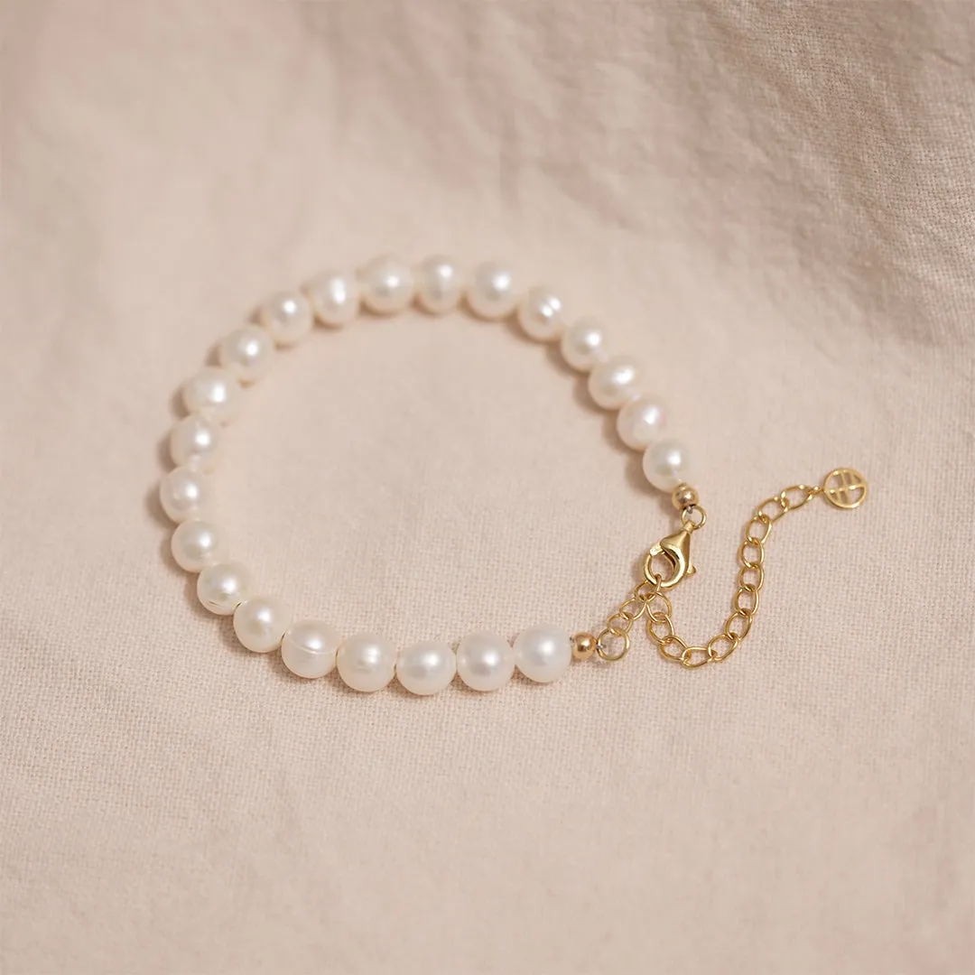 Capri Pearl Bracelet 6mm