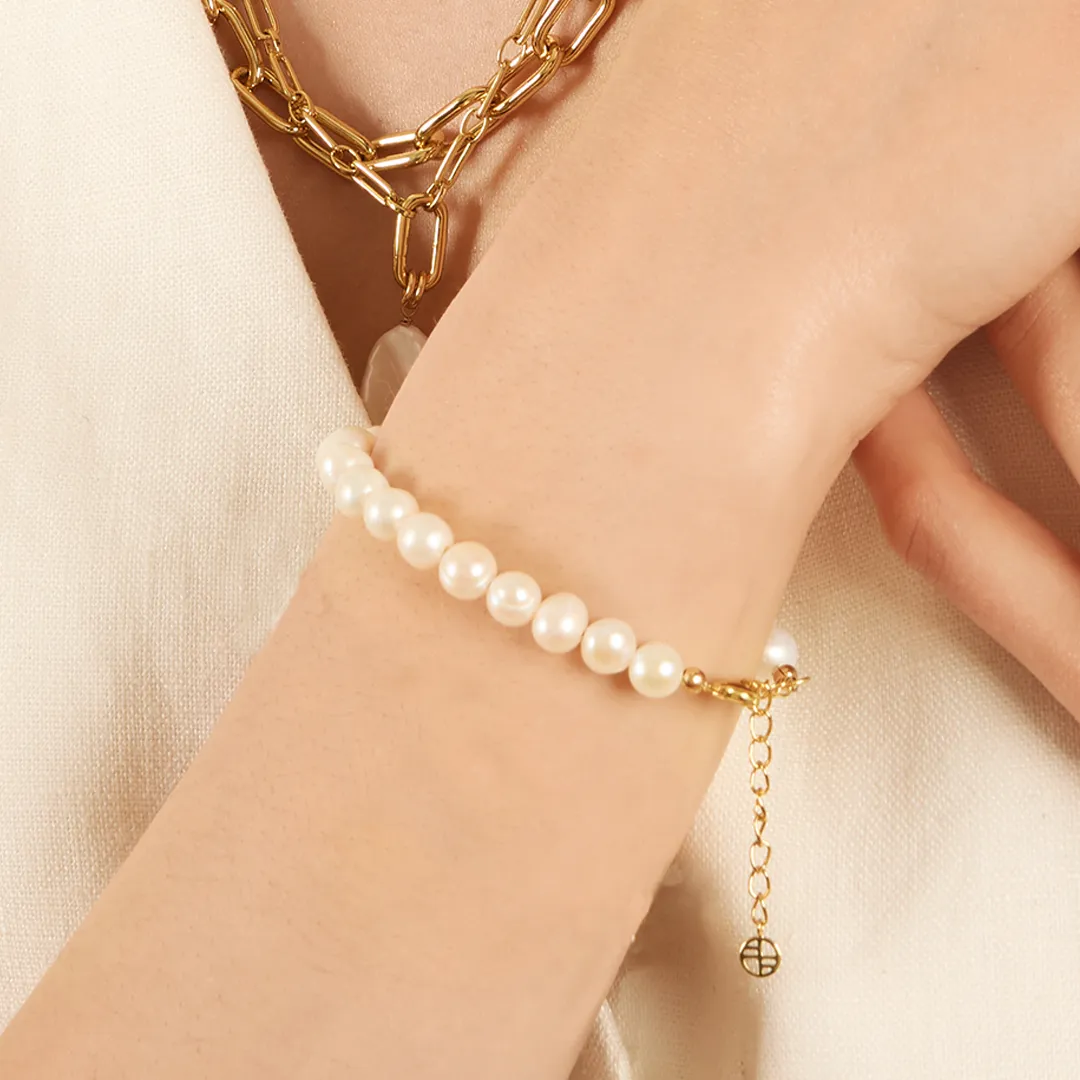 Capri Pearl Bracelet 6mm