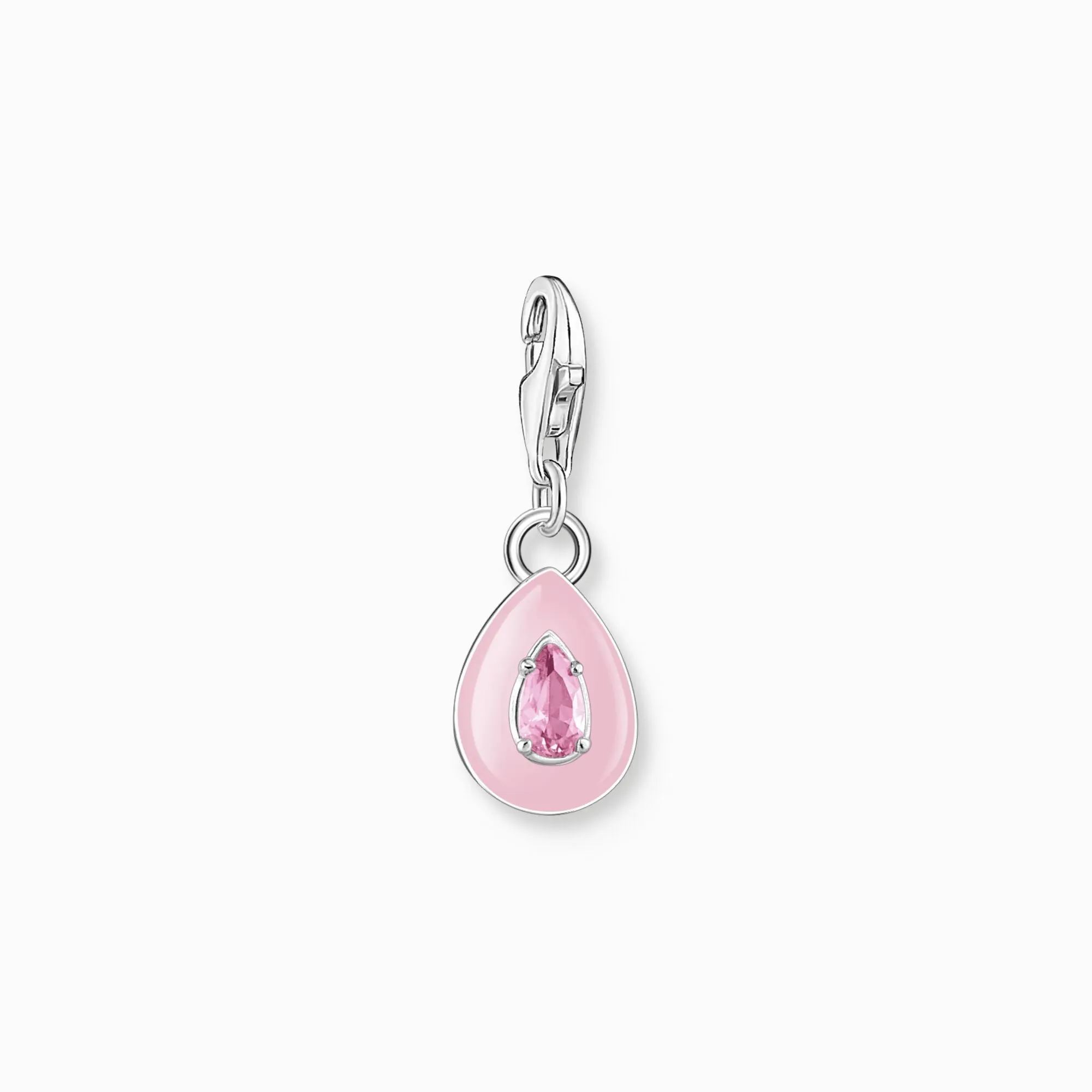 Charm Pendant Pink Drop Silver | Thomas Sabo
