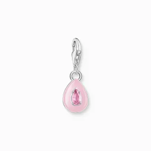 Charm Pendant Pink Drop Silver | Thomas Sabo