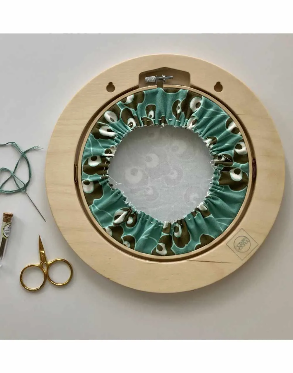 Circular Embroidery Hoop Wooden Frame for 6" Hoops, Modern Hoopla