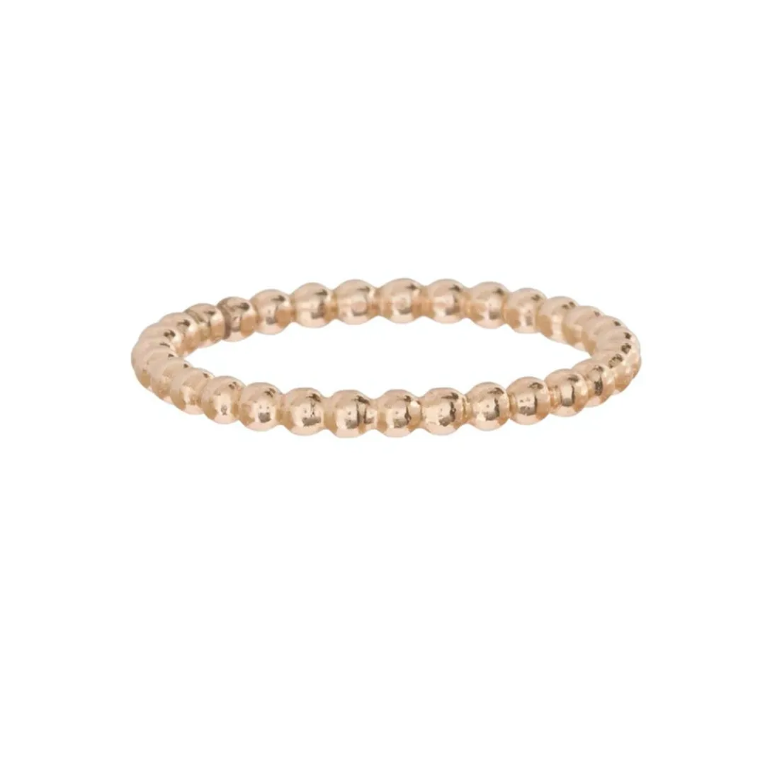 CLASSIC GOLD 2MM BEAD RING SIZE 6