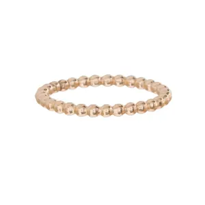 CLASSIC GOLD 2MM BEAD RING SIZE 6