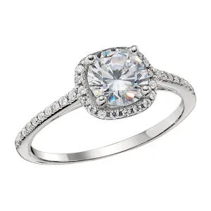 Classic Petite Halo Engagement Rings