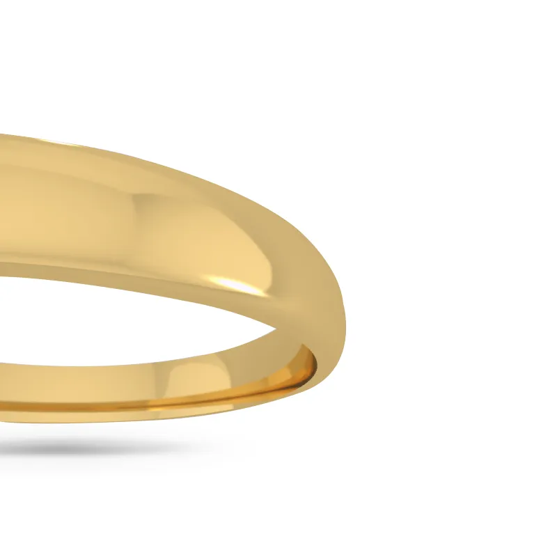 Classic wedding band - High dome (2.5 mm)