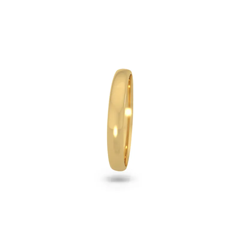 Classic wedding band - High dome (2.5 mm)