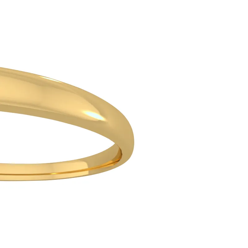 Classic wedding band - High dome (2mm)