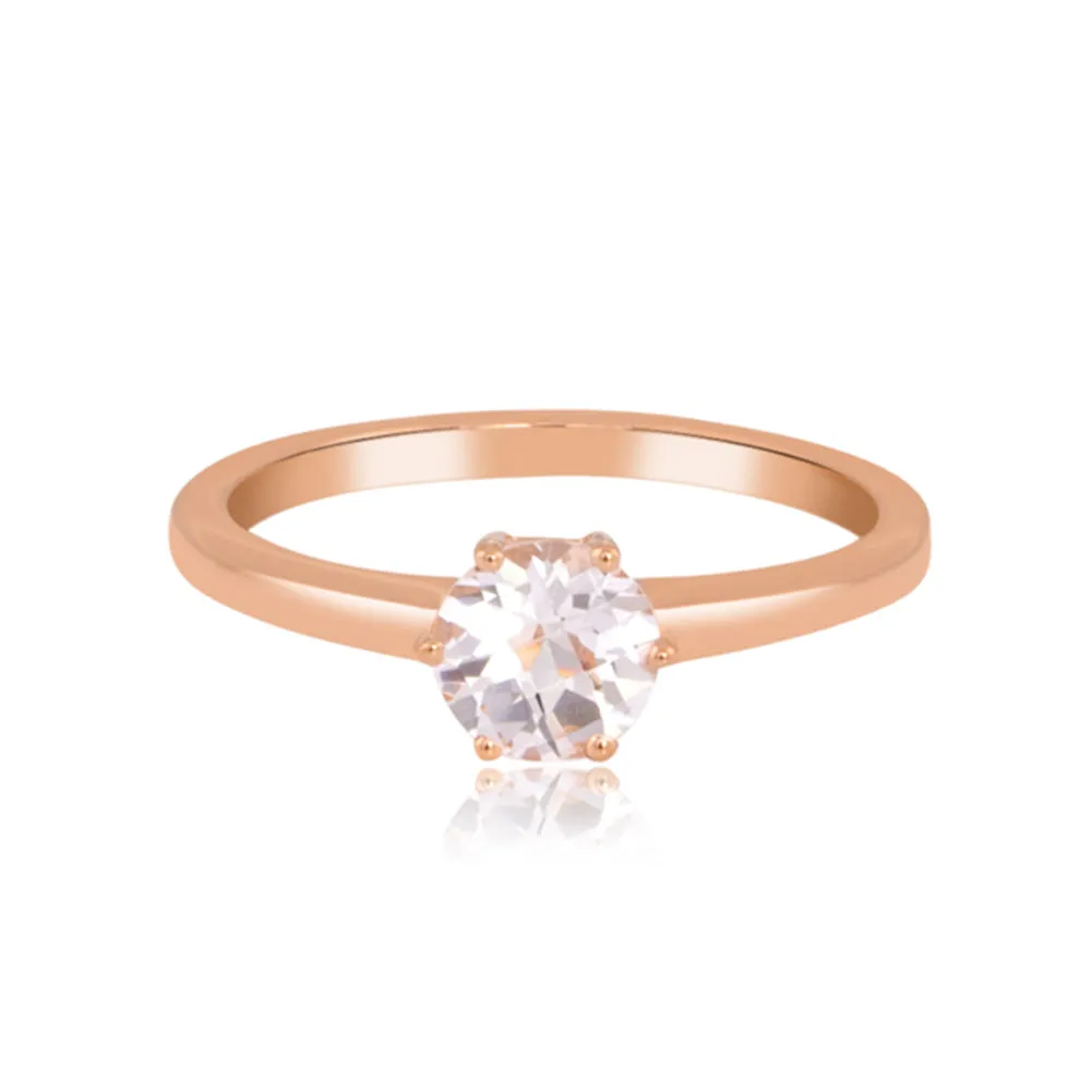 Classic White Zirconia Ring