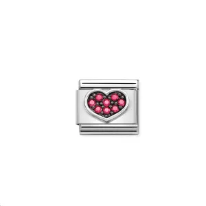 Composable Classic Link 330323/06 Heart Fushia CZ
