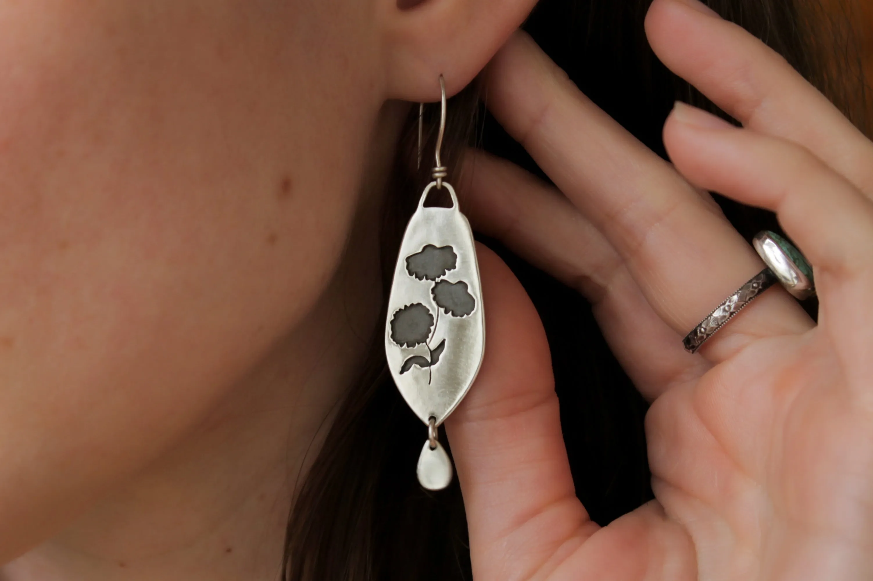 Coneflower Dangle Earrings