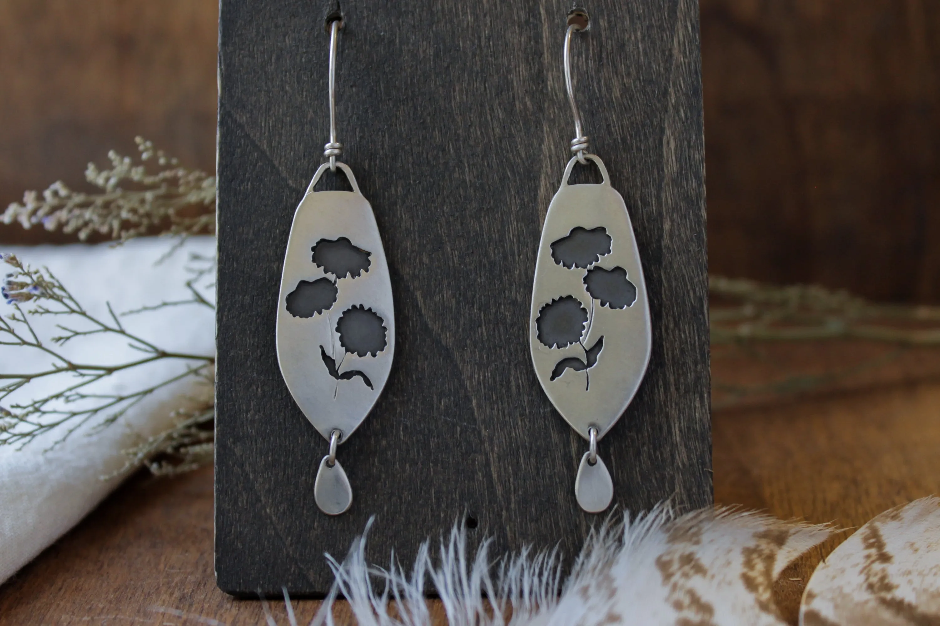 Coneflower Dangle Earrings