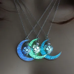 Crystal Moon Glowing Necklace