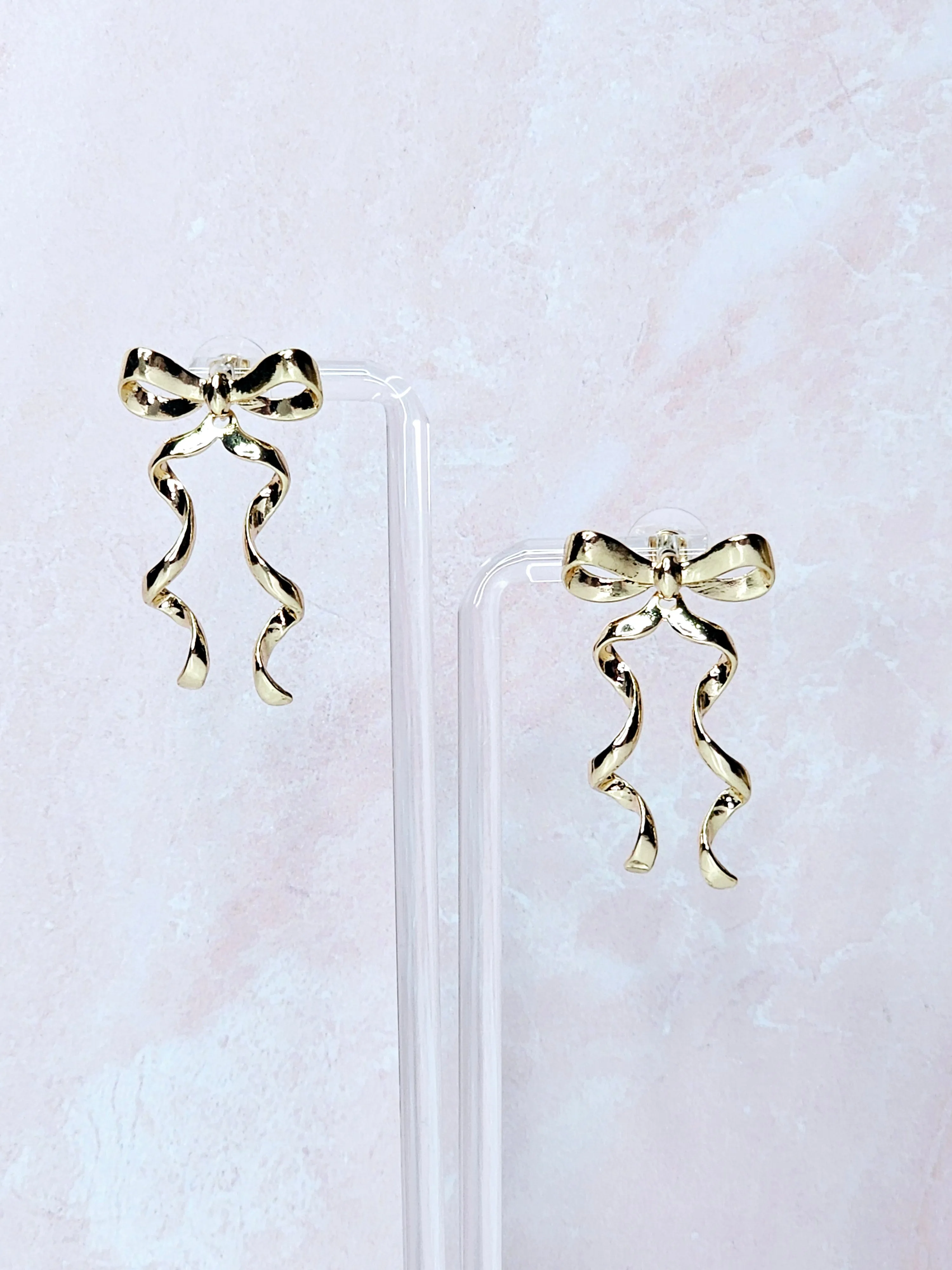 Curley Bow Earrings