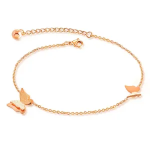 Cute Butterfly Charm Anklets Bracelet For Women