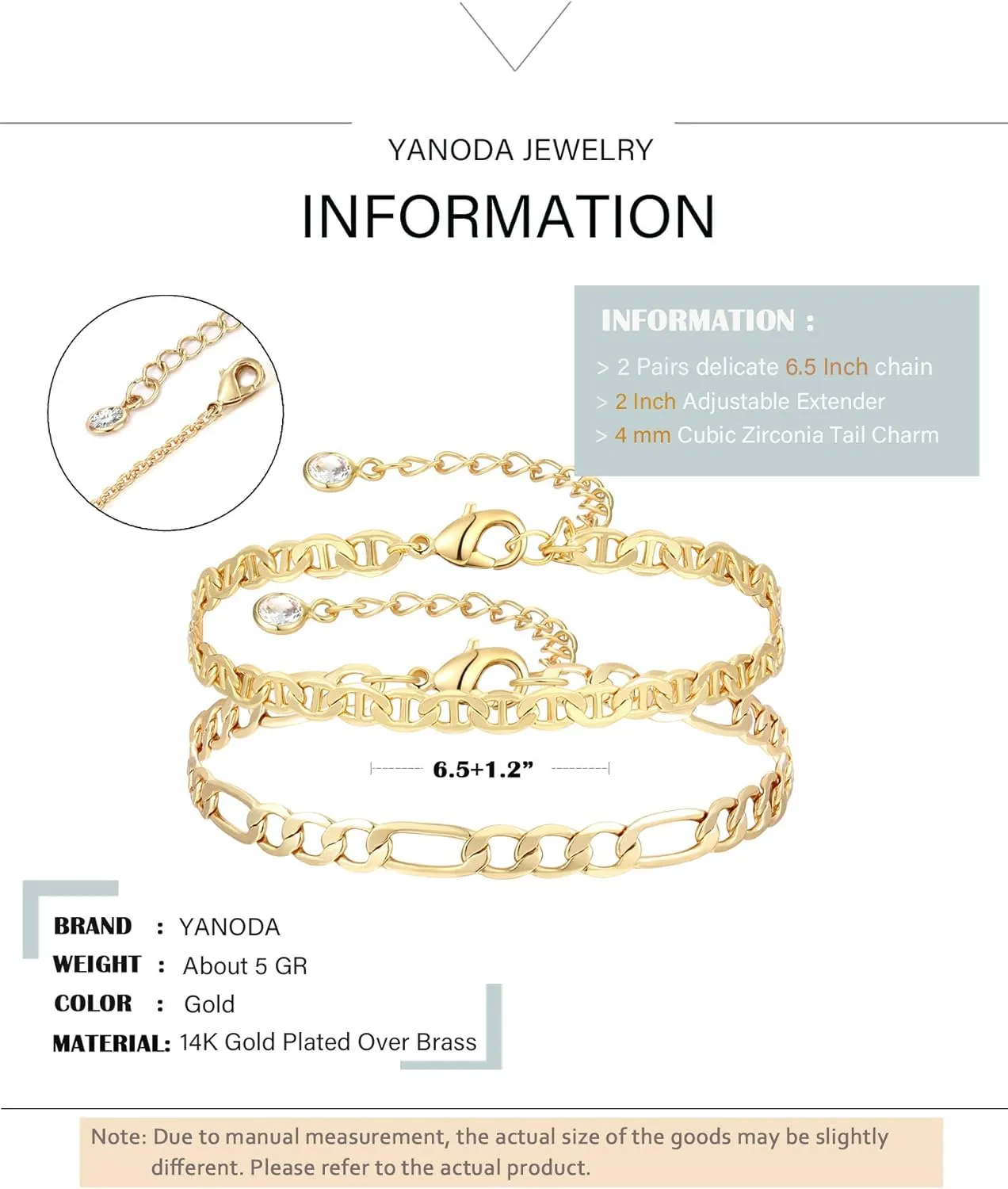 Dainty Layered Gold Chain Bracelet for Women 14K Gold Plated Handmade Adjustable Bracelet Satellite Beads Oval Mariner Figaro Link Chain Bracelets Minimalist Layering Stacking Jewelry Gift for Women