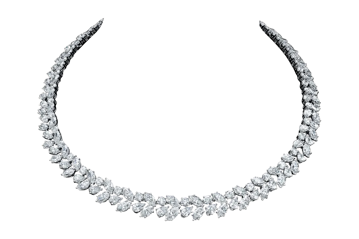 DIAMANTE 1/2 CT DIAMOND 14K GOLD ROUND CLUSTER NECKLACE BY ROYAL JEWELRY